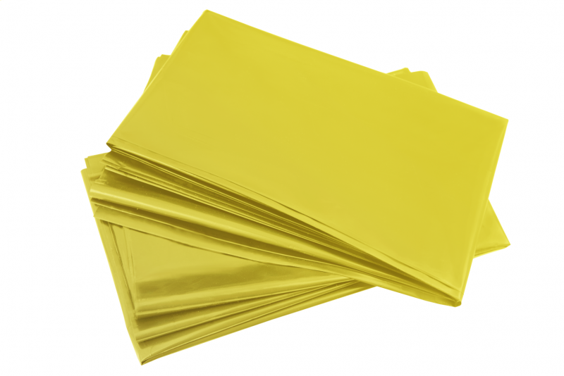 Мешки д/м 70х110 120л (пласт 50 шт.); желт.; пласт